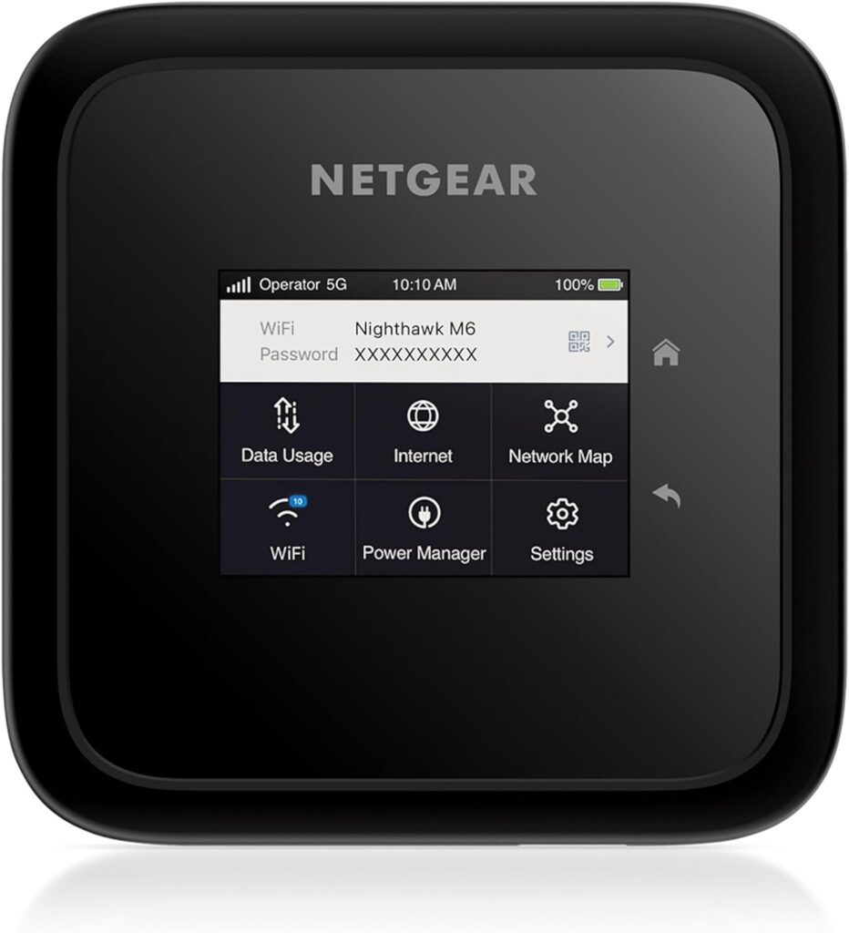 NETGEAR Nighthawk M6 5G Router, 5G Modem Mobile Hotspot WiFi Extender Portable WiFi Hotspot Wireless Router